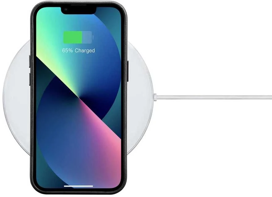 iCarer Oil Wax Premium Leather Apple iPhone 14 Plus Magnetic Leather with MagSafe dėklas telefonui juodos spalvos (WMI14220703-BK)