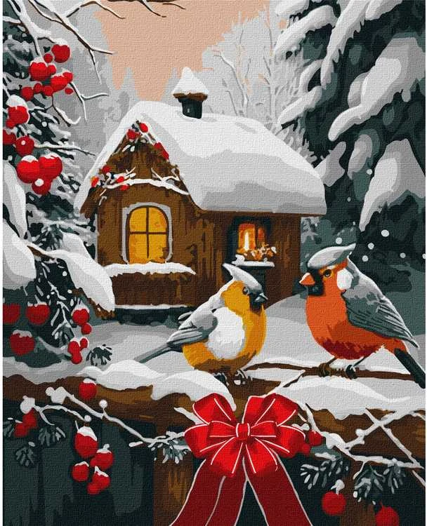 Ideyka Paveikslas pagal skaičius 40x50 cm KHO6534 Sniego pasaka AP0108