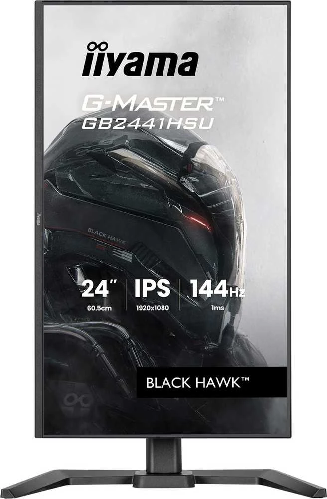 Monitorius iiyama G-Master GB2441HSU-B1 Juodas Hawk - 144Hz | Full HD | IPS | 23.8"