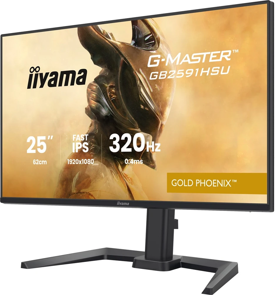 Monitorius iiyama G-Master GB2591HSU-B1 Gold Phoenix - 320Hz | Full HD | Fast IPS | 24.5" | HDMI 2.1 | DP 1.4 | HDR10 | USB-C