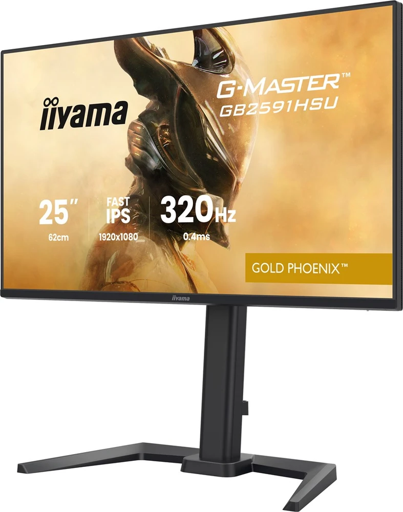 Monitorius iiyama G-Master GB2591HSU-B1 Gold Phoenix - 320Hz | Full HD | Fast IPS | 24.5" | HDMI 2.1 | DP 1.4 | HDR10 | USB-C