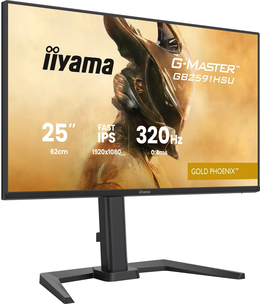 Monitorius iiyama G-Master GB2591HSU-B1 Gold Phoenix - 320Hz | Full HD | Fast IPS | 24.5" | HDMI 2.1 | DP 1.4 | HDR10 | USB-C