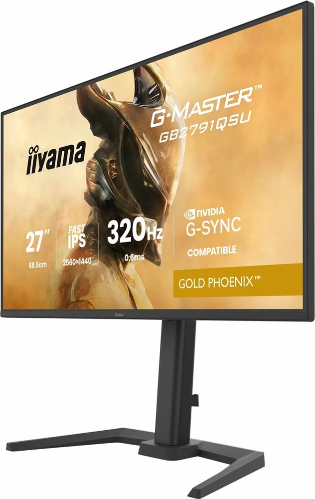 Monitorius iiyama G-Master GB2791QSU-B1 Gold Phoenix - 320Hz | QHD | Fast IPS | 27" | HDMI 2.1 | DP 1.4 | HDR10 | USB-C