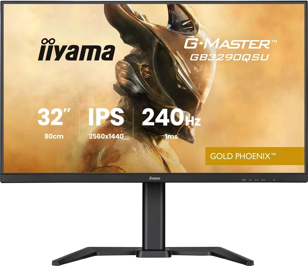 Monitorius „iiyama G-Master GB3290QSU-B1“ auksinis „Phoenix“ – 240 Hz | QHD | IPS | 31,5 colio