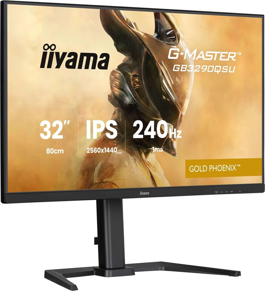 Monitorius „iiyama G-Master GB3290QSU-B1“ auksinis „Phoenix“ – 240 Hz | QHD | IPS | 31,5 colio