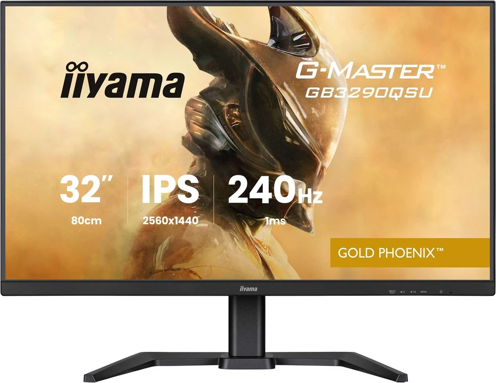 Monitorius „iiyama G-Master GB3290QSU-B1“ auksinis „Phoenix“ – 240 Hz | QHD | IPS | 31,5 colio