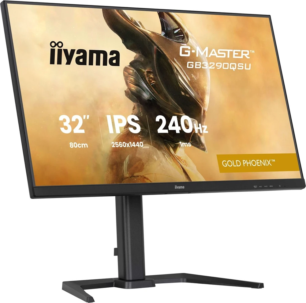 Monitorius „iiyama G-Master GB3290QSU-B1“ auksinis „Phoenix“ – 240 Hz | QHD | IPS | 31,5 colio