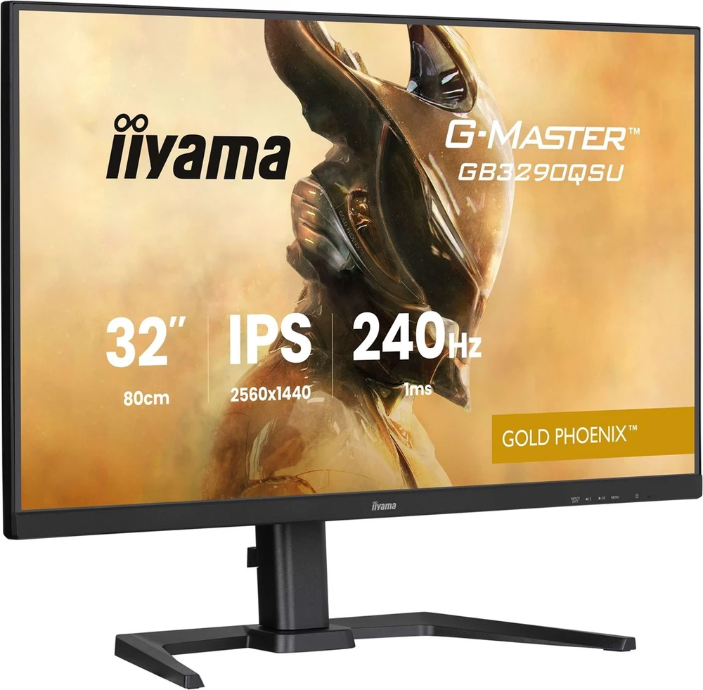 Monitorius „iiyama G-Master GB3290QSU-B1“ auksinis „Phoenix“ – 240 Hz | QHD | IPS | 31,5 colio