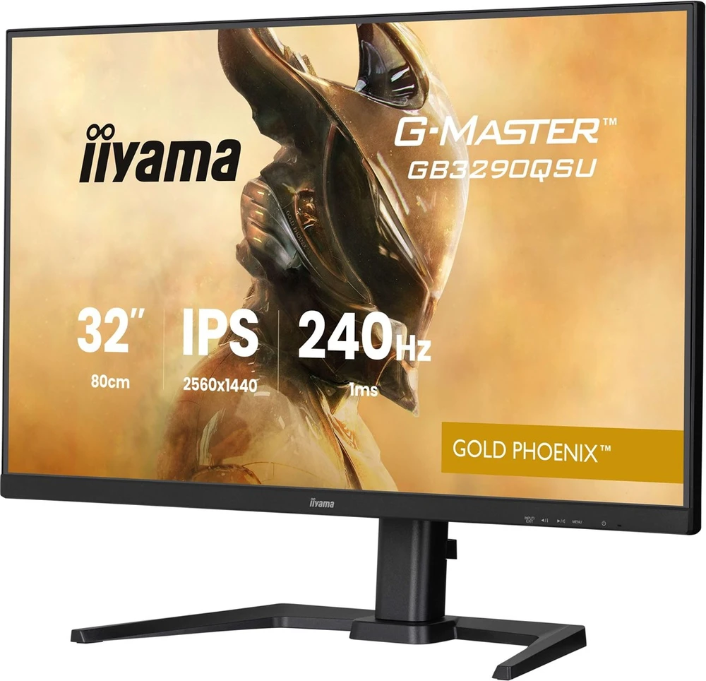 Monitorius „iiyama G-Master GB3290QSU-B1“ auksinis „Phoenix“ – 240 Hz | QHD | IPS | 31,5 colio