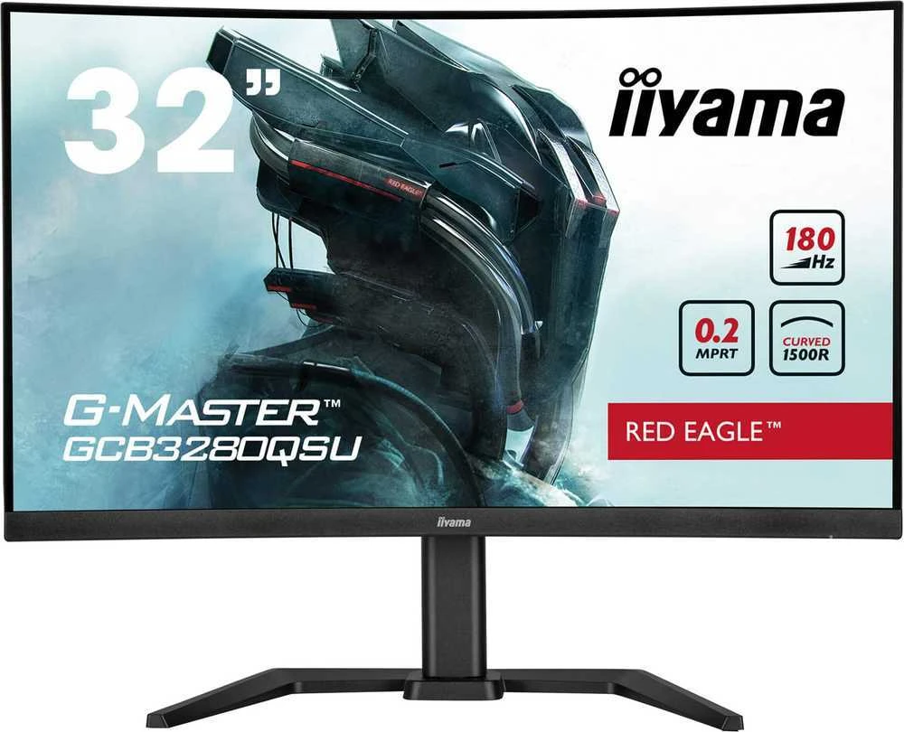 Monitorius Raudona Eagle iiyama G-Master GCB3280QSU-B2 Raudona Eagle - 180Hz | QHD | 31.5'' | VA | 0.2ms