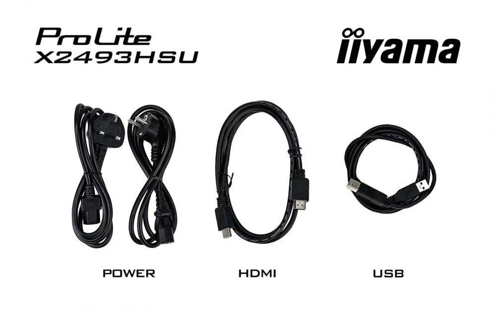 iiyama ProLite X2493HSU-B1 computer monitorius 60.5 cm (23.8") 1920 x 1080 pikselių Full HD LED Juodas