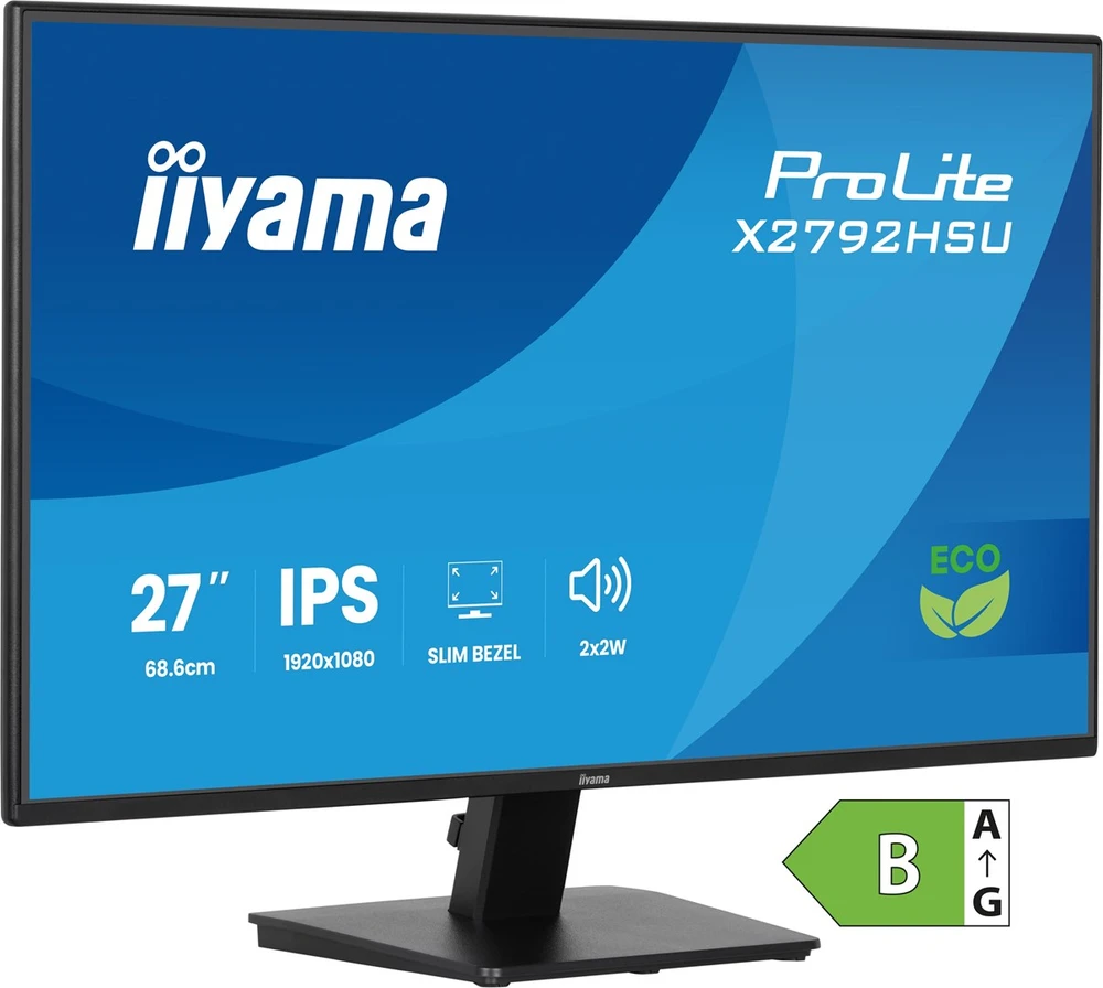 iiyama ProLite X2792HSU-B1 computer monitorius 68.6 cm (27") 1920 x 1080 pikselių Full HD LED Juodas