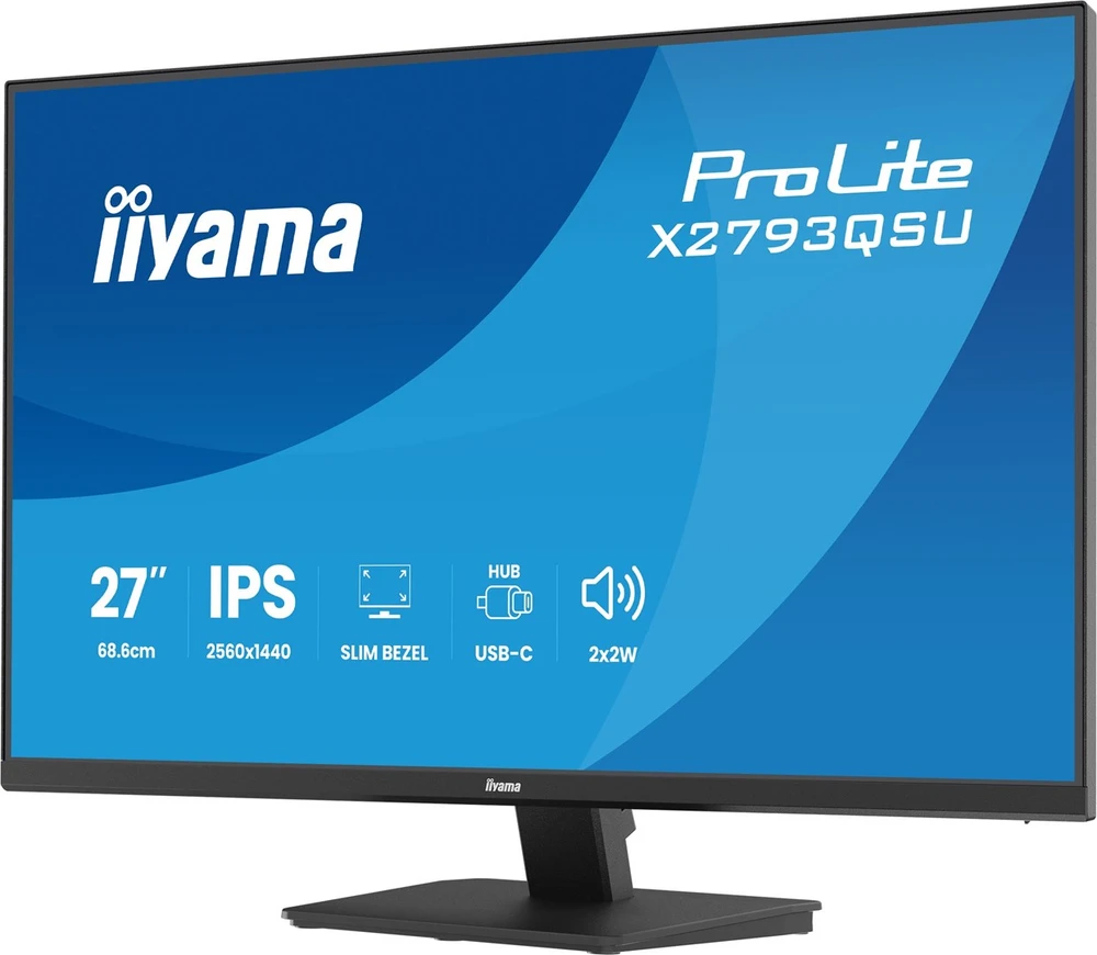 iiyama ProLite X2793QSU-B1 computer monitorius 68.6 cm (27") 2560 x 1440 pikselių Quad HD LED Juodas