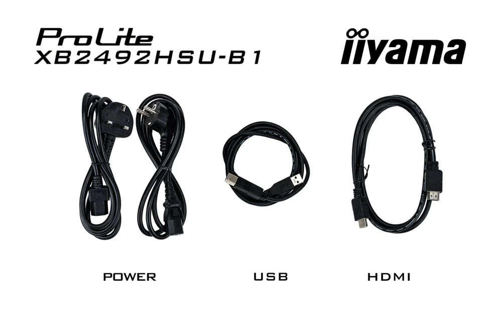 iiyama ProLite XB2492HSU-B1 computer monitorius 60.5 cm (23.8") 1920 x 1080 pikselių Full HD LED Juodas