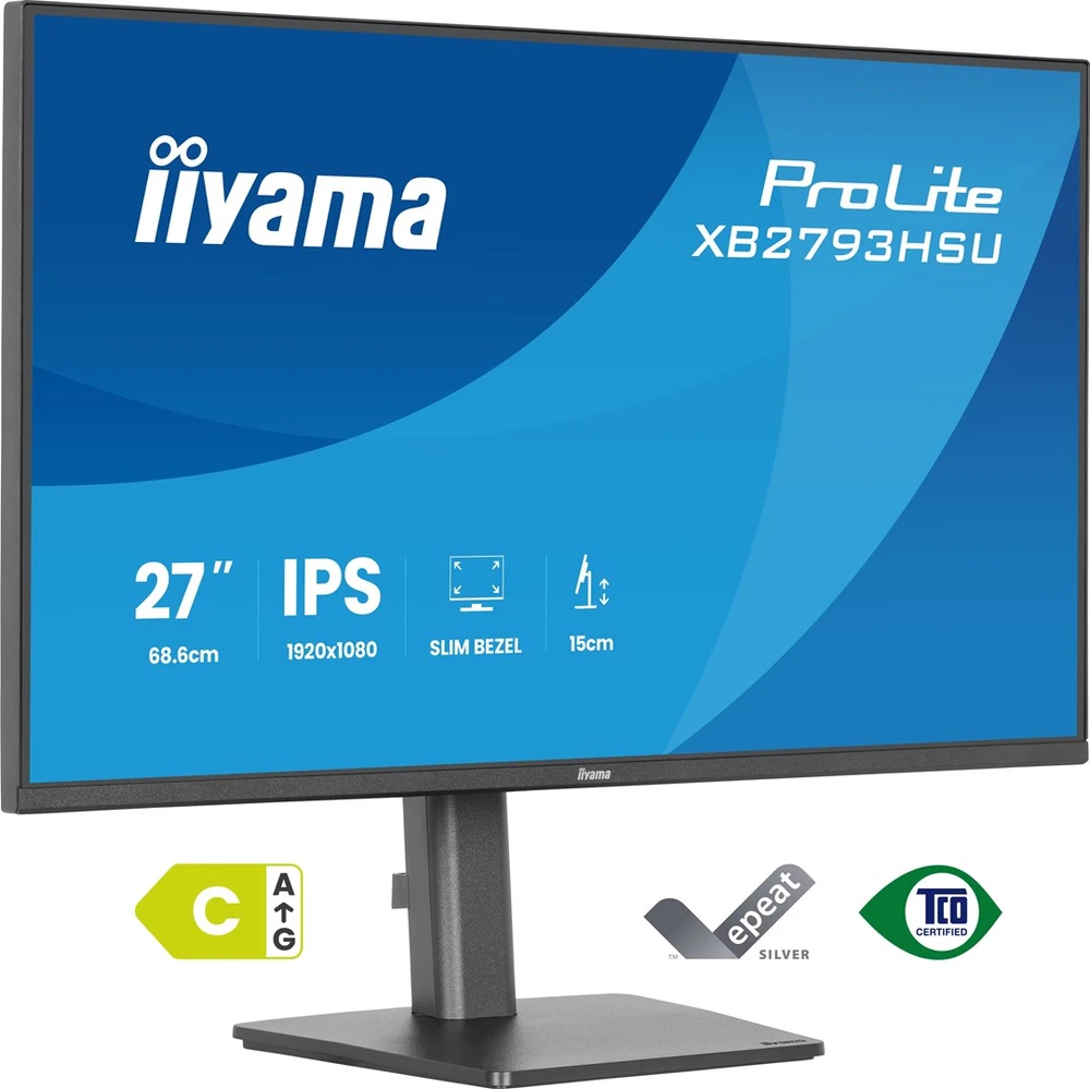 iiyama ProLite XB2793HSU-B1 computer monitorius 68.6 cm (27") 1920 x 1080 pikselių Full HD LED Juodas