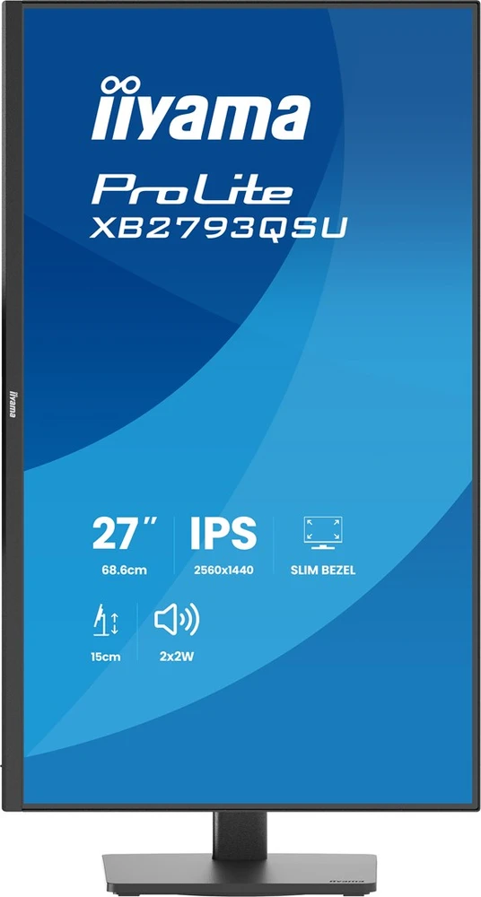 iiyama ProLite XB2793QSU-B1 computer monitorius 68.6 cm (27") 2560 x 1440 pikselių Quad HD LED Juodas