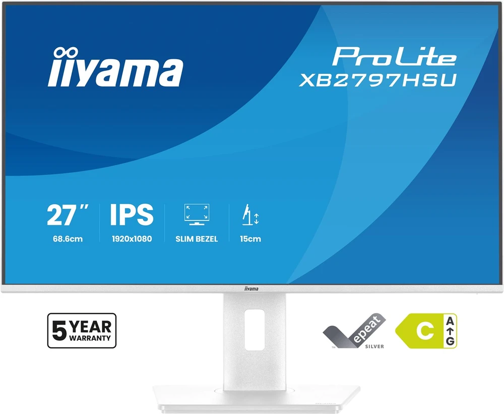 Monitorius IIYAMA ProLite XB2797HSU-W1 27-inch Baltas IPS 120Hz Eyecom