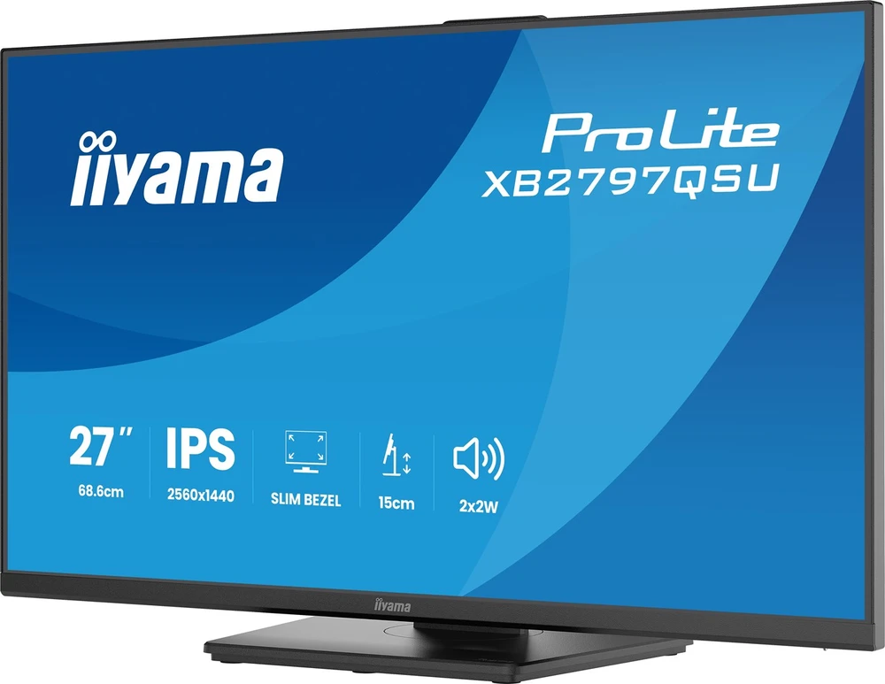 iiyama ProLite XB2797QSU-B1 computer monitorius 68.6 cm (27") 2560 x 1440 pikselių Quad HD LED Juodas