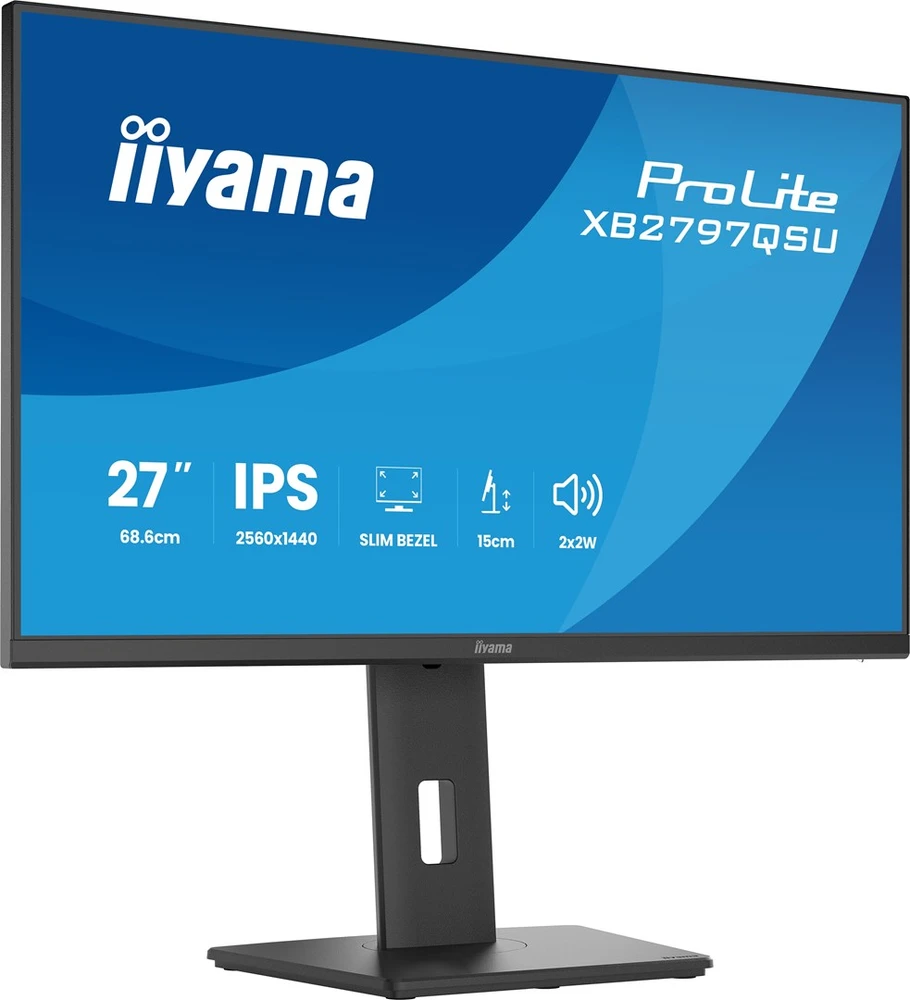 iiyama ProLite XB2797QSU-B1 computer monitorius 68.6 cm (27") 2560 x 1440 pikselių Quad HD LED Juodas