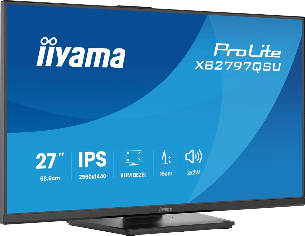 iiyama ProLite XB2797QSU-B1 computer monitorius 68.6 cm (27") 2560 x 1440 pikselių Quad HD LED Juodas