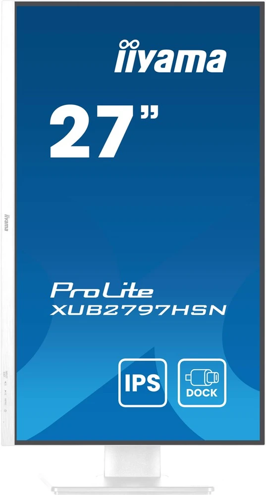iiyama ProLite XUB2797HSN-W2 computer monitorius 68.6 cm (27") 1920 x 1080 pikselių Full HD LED Baltas