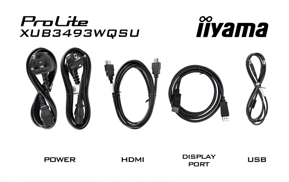 iiyama ProLite XUB3493WQSU-B6 computer monitorius 86.4 cm (34") 3440 x 1440 pikselių UltraWide Quad HD LED Juodas