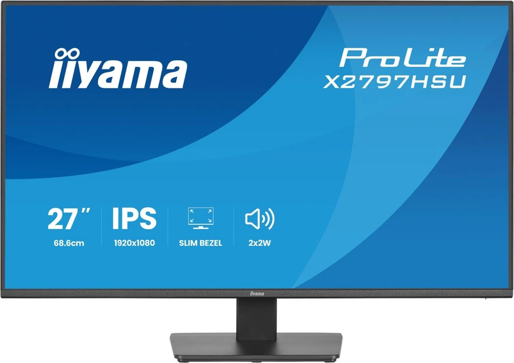 iiyama ProLite X2797HSU-B1 computer monitorius 68.6 cm (27") 1920 x 1080 pikselių Full HD LED Juodas