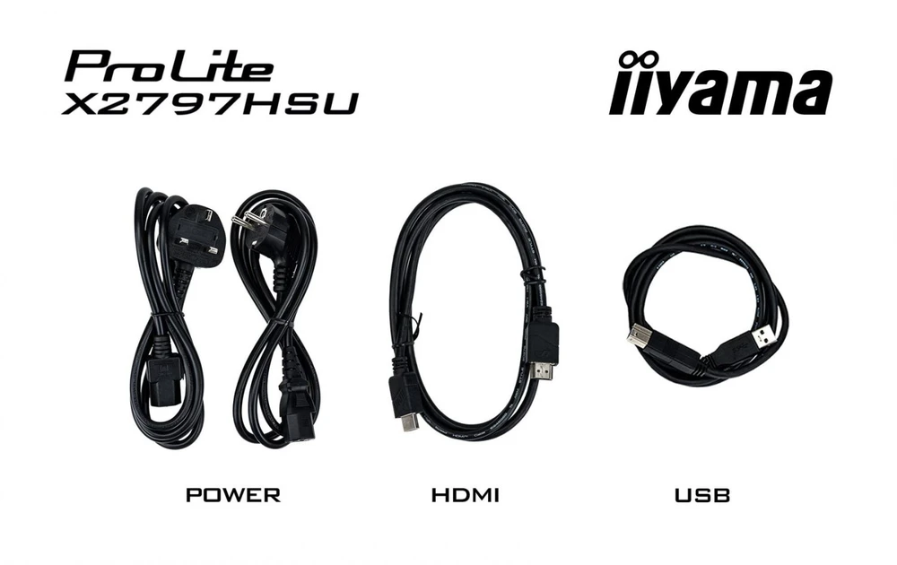 iiyama ProLite X2797HSU-B1 computer monitorius 68.6 cm (27") 1920 x 1080 pikselių Full HD LED Juodas