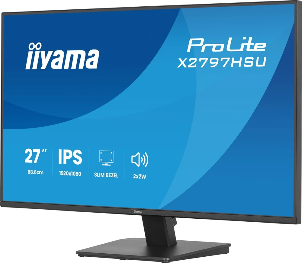 iiyama ProLite X2797HSU-B1 computer monitorius 68.6 cm (27") 1920 x 1080 pikselių Full HD LED Juodas