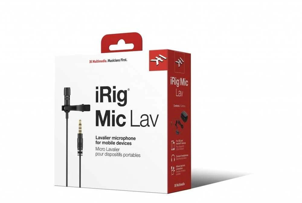 IK Multimedia iRig Mic Lav Juodas Prisegamas mikrofonas