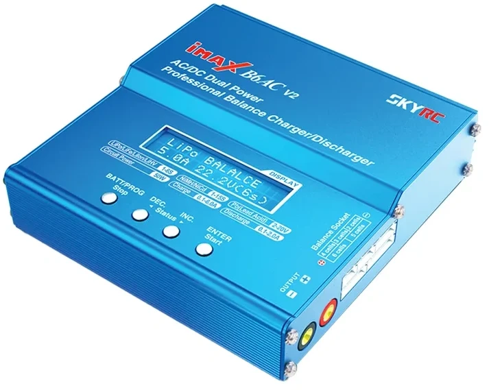 Akumuliatoriaus įkroviklis Li-Pol LiHV SkyRC IMAX B6AC v2 USB su įmontuotu maitinimu