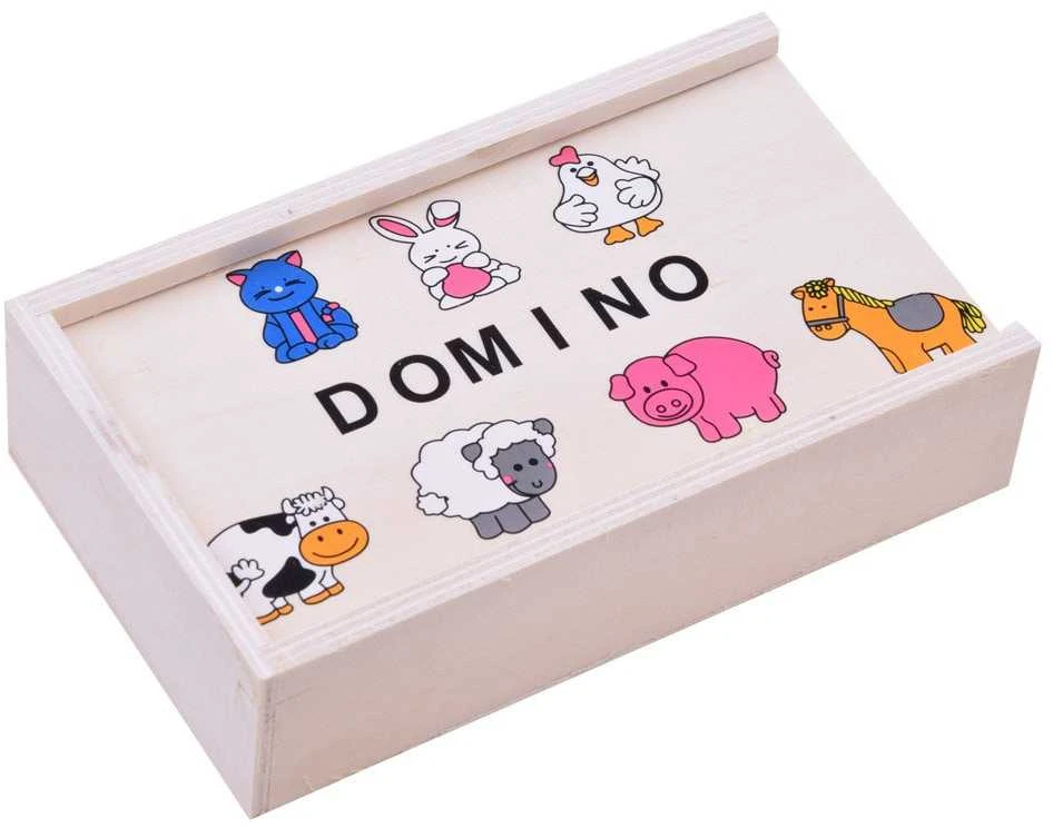Jokomisiada Illustrated Domino for children of animals ZA2515