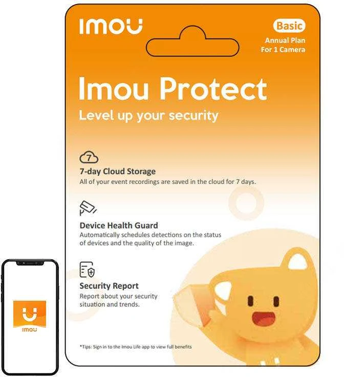 IMOU Protect Basic dovanų kortelė (metinis planas)