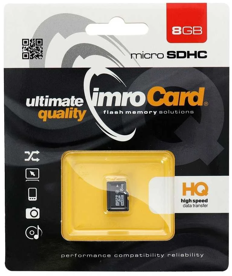IMRO atminties kortelė Micro SD 8GB