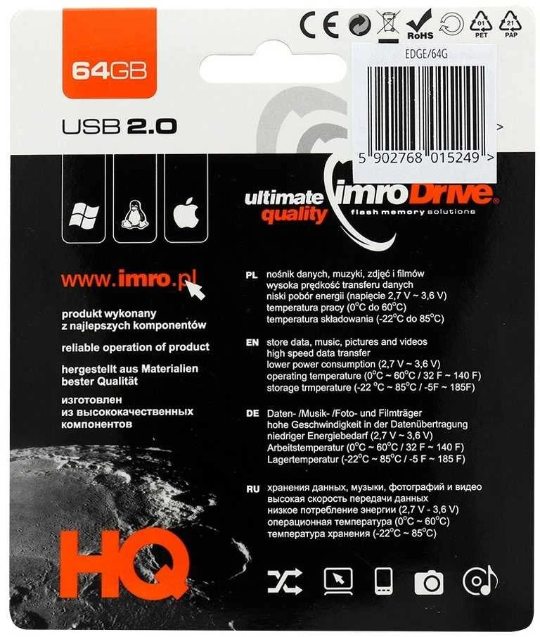 Wolbar IMRO pendrive EDGE 64GB USB2.0
