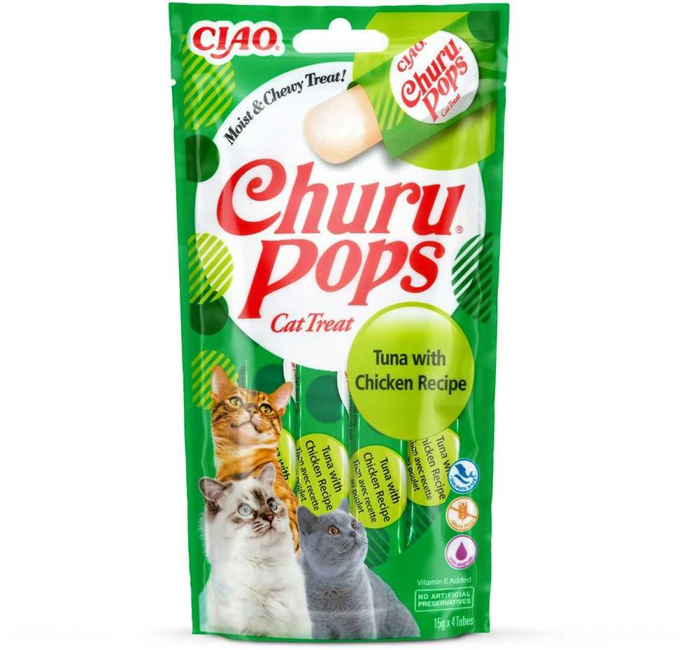 Inaba Churu Cat skanėstas Pops Tuna Chicken 60g