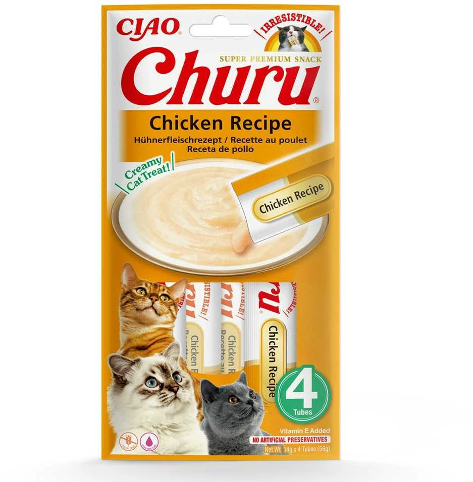 Kačių Skanėstai - Inaba Churu Vištiena 4x14 g