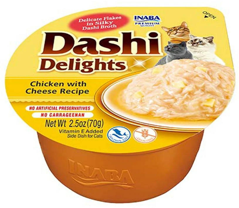 Kačių Skanėstai - INABA Dashi Delights, Vištiena Su Sūriu 70g