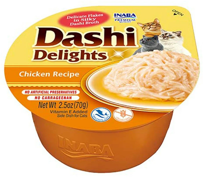 Kačių Skanėstai - Inaba Dashi Delights Vištiena Sultinyje 70g