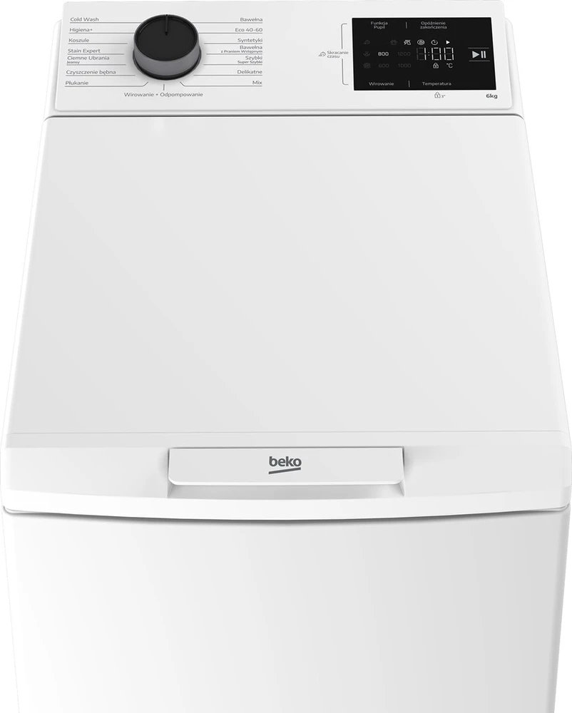 BEKO ETB622ECWPL 6kg top-loading washing machine