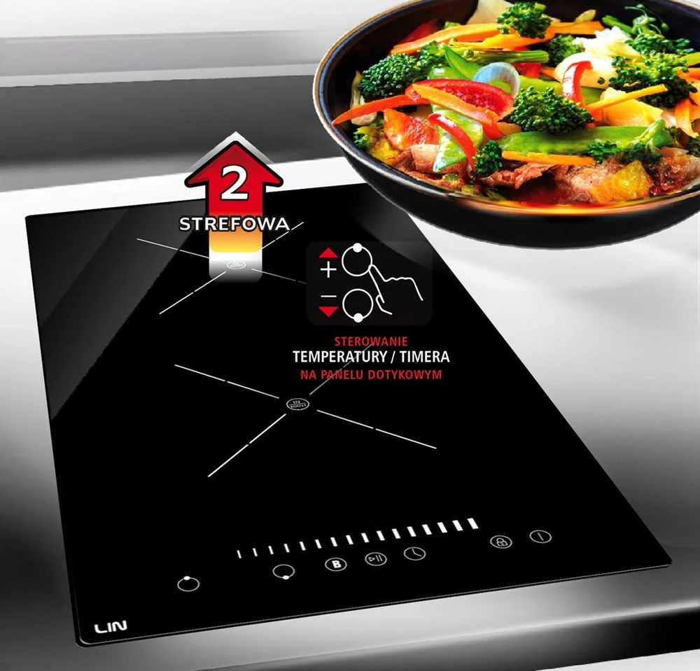 Kaitlentė lin Induction cooktop LI-A23511 3500 W Juodas