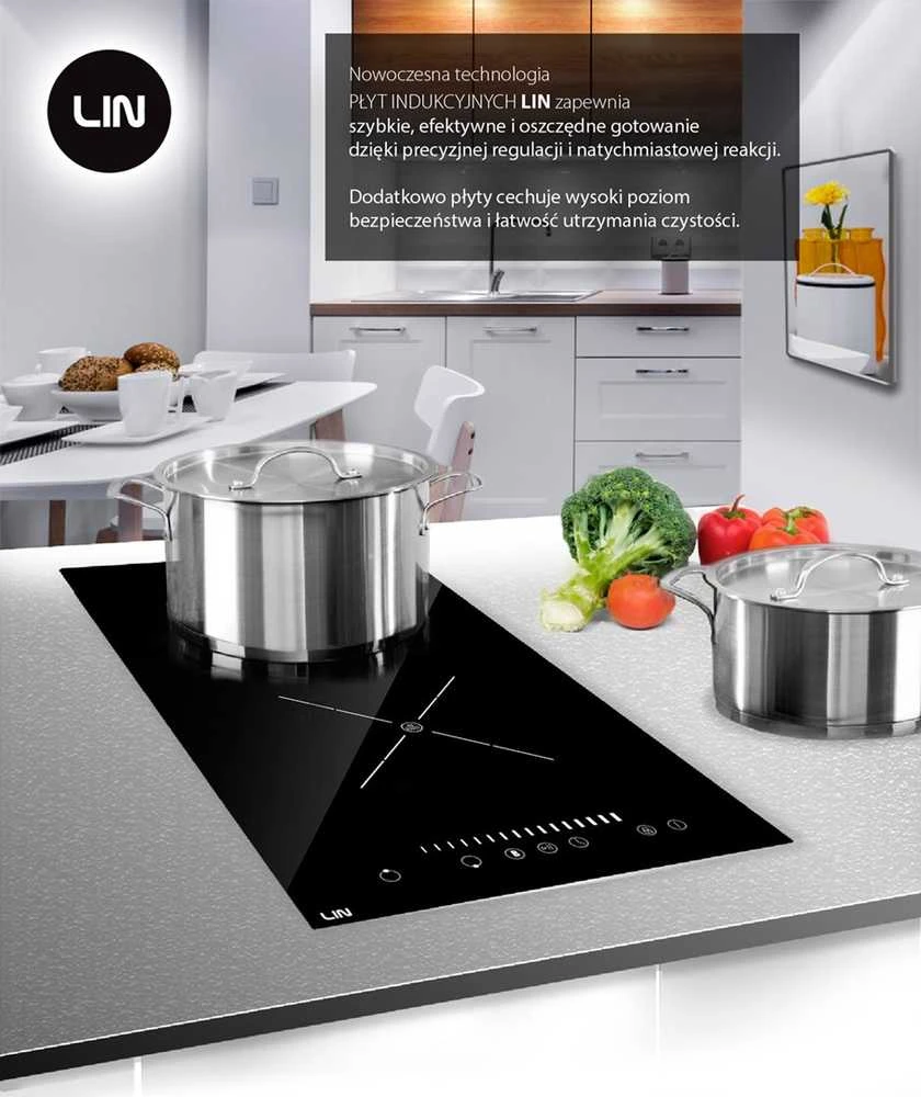 Kaitlentė lin Induction cooktop LI-A23511 3500 W Juodas