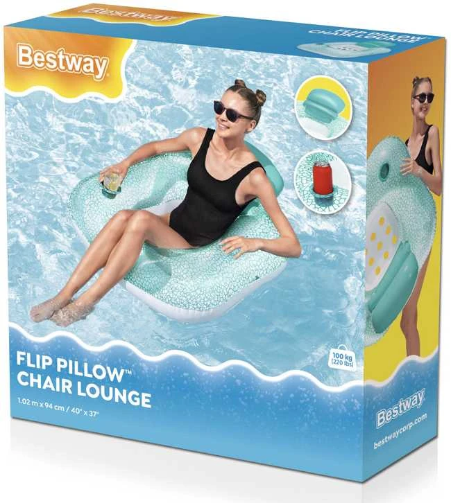 Bestway plaukimo sėdynė su atlošu 102x94 43097
