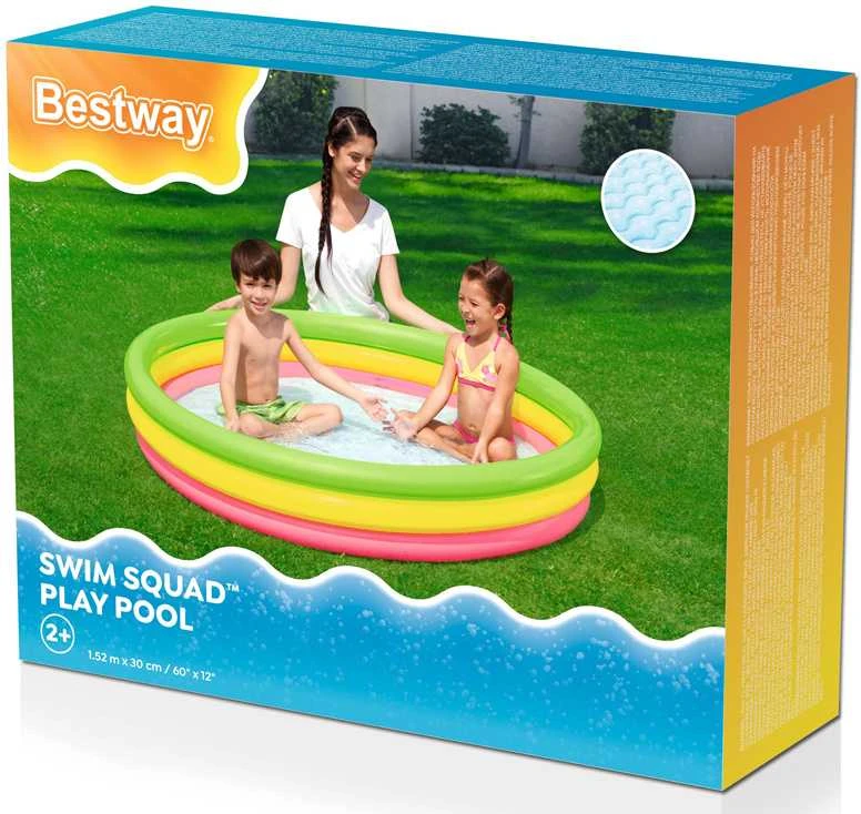 BESTWAY pripučiamas baseinas RAINBOW 152 cm x 30 cm (51103)