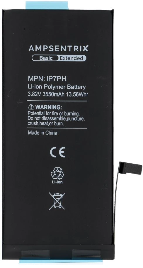 Inne „Oem AmpSentrix Basic“ baterija, skirta „iPhone 7 Plus“ (didelės talpos 3550 mAh)