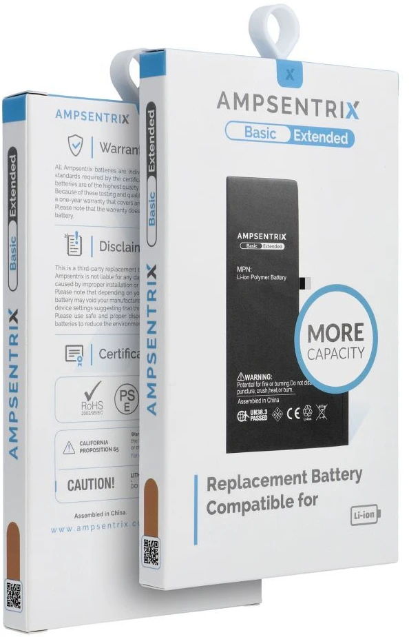 Inne „Oem AmpSentrix Basic“ baterija, skirta „iPhone 14 Plus“ (didelės talpos 4850 mAh)