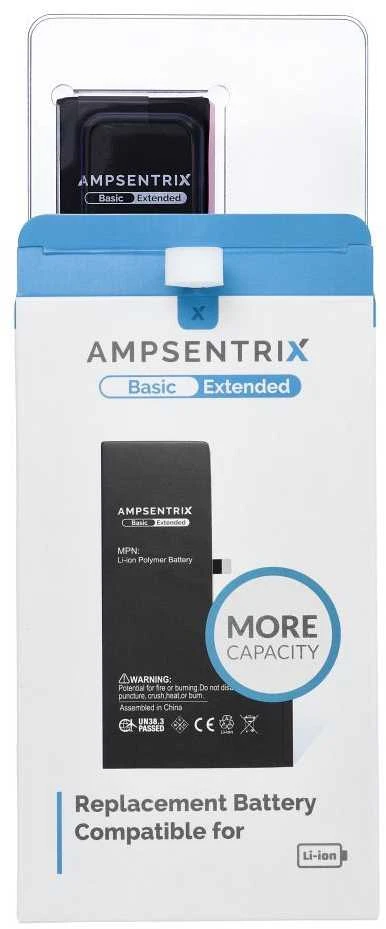 Inne AmpSentrix Basic“ baterija, skirta „iPhone 13“ (padidinta talpa 3500 mAh)
