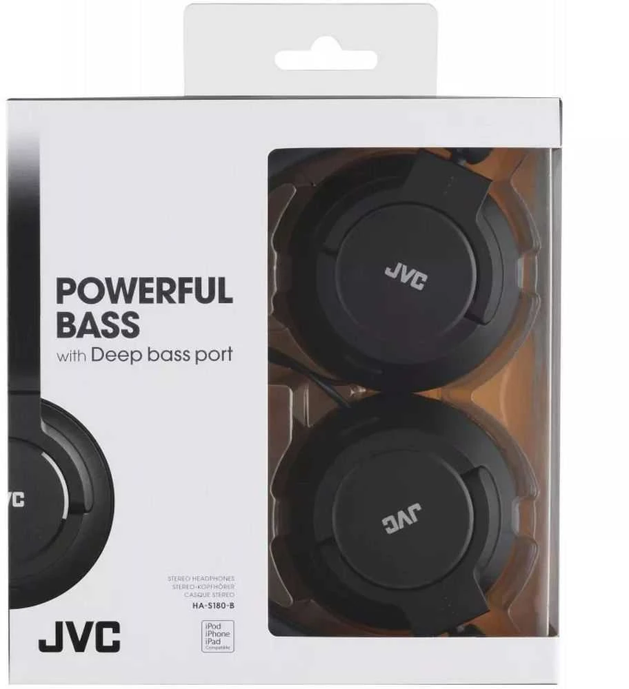 JVC HA-S180-B-E Ausinės Su lankeliu Juoda