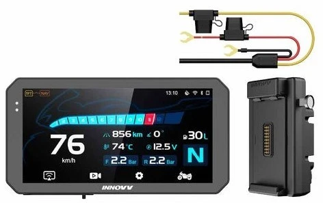 INNOVV N3 Quick-Release Smart Ekranas Universal: a universal motorcycle display with quick-release mounting, CarPlay, cameras and TPMS