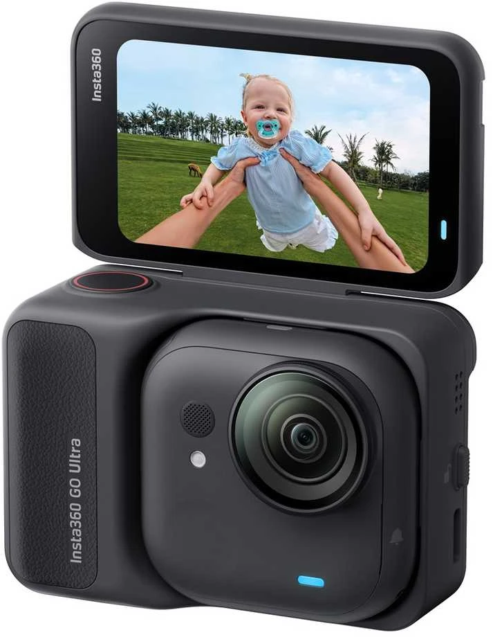Insta360 GO Ultra Standard Juodas action sports camera 4K Ultra HD 25.4 / 1.28 mm (1 / 1.28") Wi-Fi 52.9 g